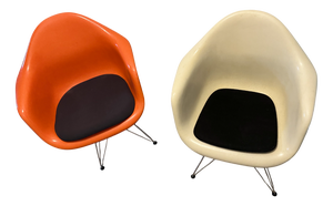 Vintage DAR Armchairs by Charles & Ray Eames for Herman Miller, 1960s, Set of 2