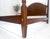 Mahogany King Size Banded Headboard Poster Bed w/ Turned Finials MINT! For Sale - Image 14 of 15
