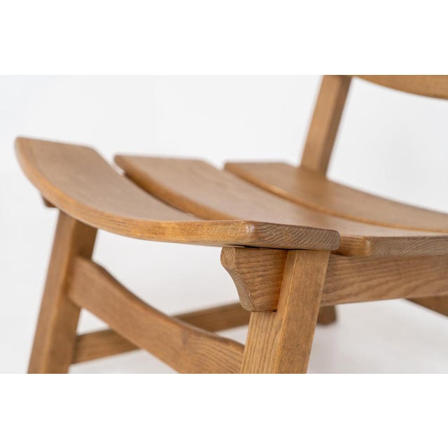 Wood Brutalist Lounge Chair by Awa For Sale - Image 7 of 12