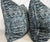 Transitional Tibetan Tiger Chenille in Blue/Black 22" Pillows-a Pair For Sale - Image 3 of 3