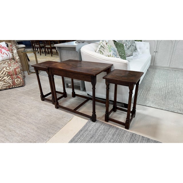 Theodore Alexander Theodore Alexander Castle Bromwich Orchard Nest of Tables, Nesting Tables - Set of 3 For Sale - Image 4 of 12