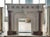 Striking Neoclassical Marble Fireplace Mantle with Red Marble Columns For Sale - Image 6 of 6