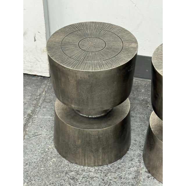 Moe's Home Victor Side Tables/Stools, Pair For Sale - Image 10 of 12