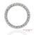 Platinum 950 All Around Natural Diamond Princess Cut Engraving Band Ring, Size 6 For Sale - Image 4 of 7