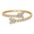 10k Yellow Gold 2-3/8 CTTW Natural Diamond Bangle Bracelet For Sale