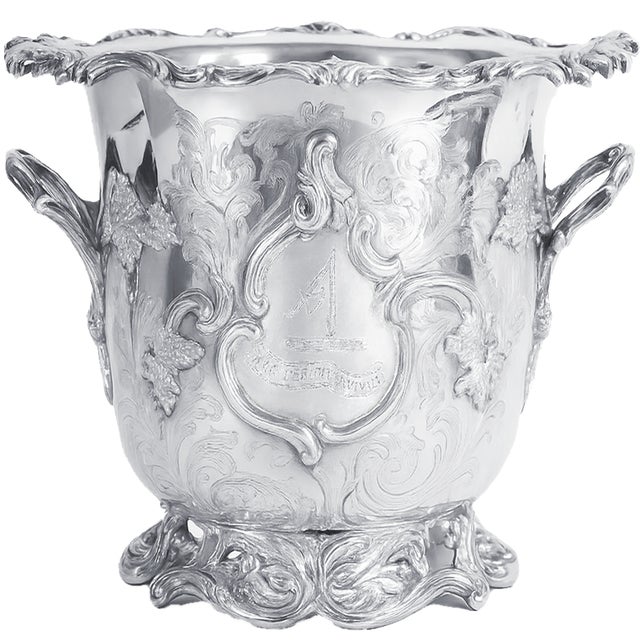 1830s Henry Wilkinson Old English Sheffield Silverplate Wine Cooler; 2 Available For Sale - Image 4 of 9
