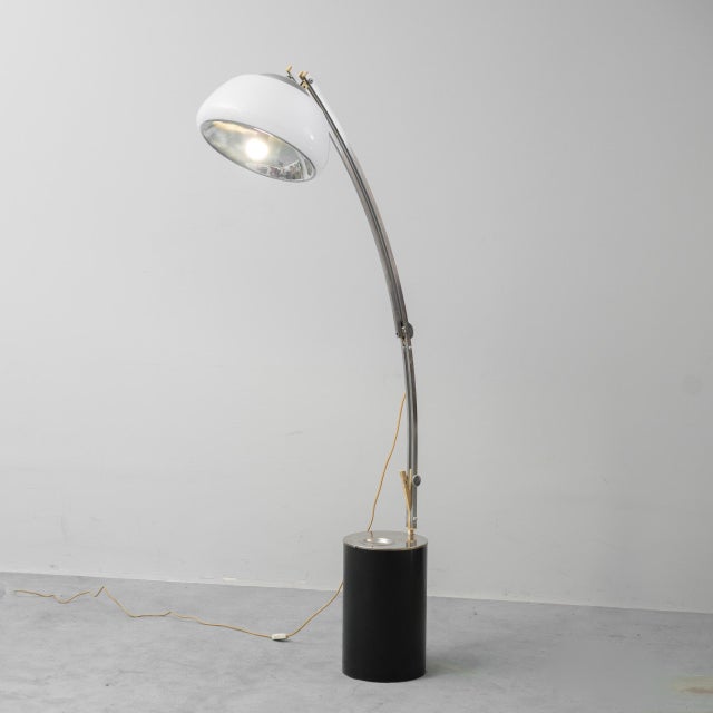 Arc Floor Lamp with Double Lighting, 1980s For Sale - Image 9 of 12