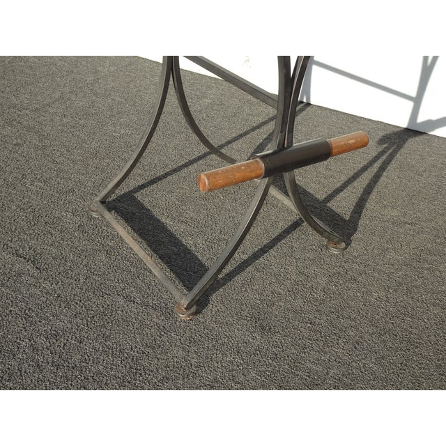 Set of Three Vintage Cleo Baldon Style Mid Century Modern Black Barstools For Sale - Image 17 of 17