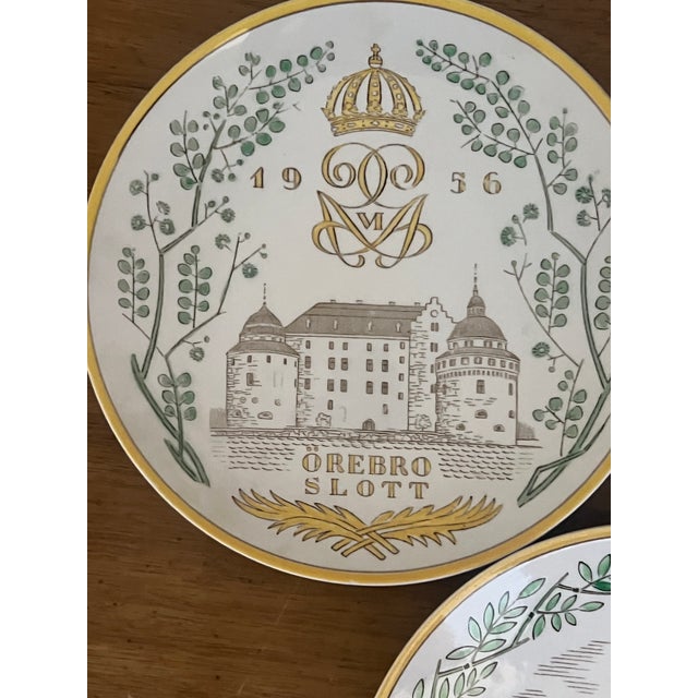 Mid Century Gefle Swedish Castle Wall Plates- Set of 9 For Sale - Image 10 of 15