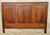 French Country French 1920s Solid Oak Bed Frame Carved Floral Design Full / Queen Adaptable For Sale - Image 3 of 17
