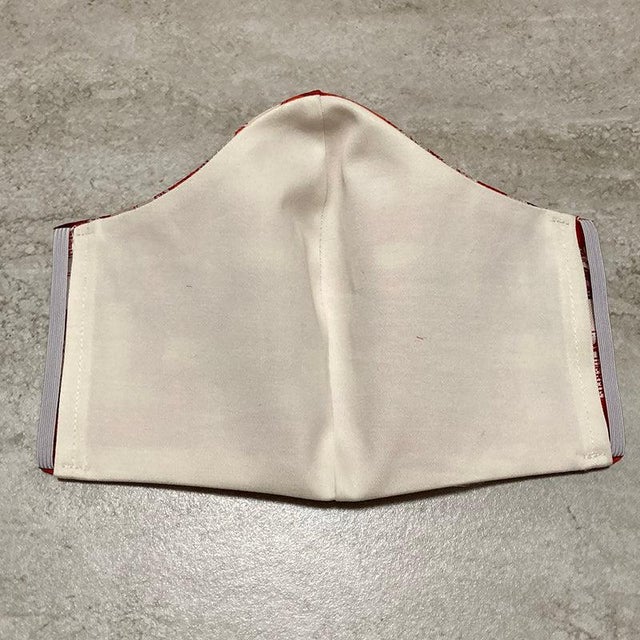 Hermes Bolduc Au Carre Silk Scarf reinvented into face mask. Original silk screen Hermes scarf design c.2007 by Cathy...