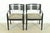 Mid-Century Modern Knoll Postmodern Black Lacquered Ricchio Armchairs, Pair For Sale - Image 3 of 15