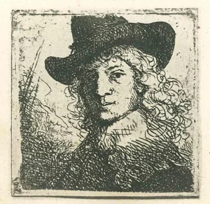 After Rembrandt, Portrait of Jan Six, Etching, 19th-Century