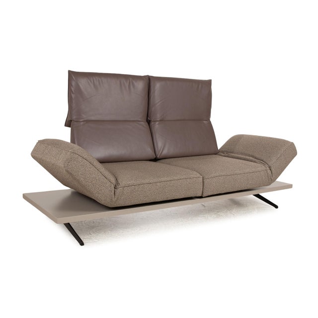 Phoenix Fabric Two-Seater Brown Sofa from Koinor For Sale - Image 5 of 16