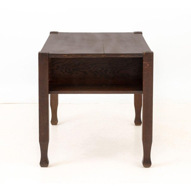 j.m. Young and Sons Arts and Crafts Oak Desk For Sale In New York - Image 6 of 9