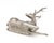 Thai Recumbent Deer Nickel Plate Sculpture For Sale - Image 9 of 9