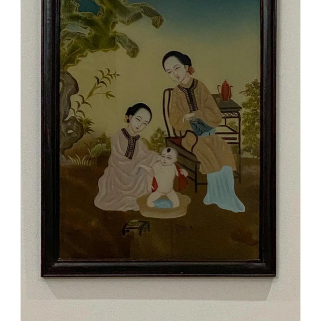 Reverse Glass Painting, China Republic Period For Sale In San Francisco - Image 6 of 8