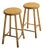 Vintage Beech Stools, 1950s, Set of 2 For Sale