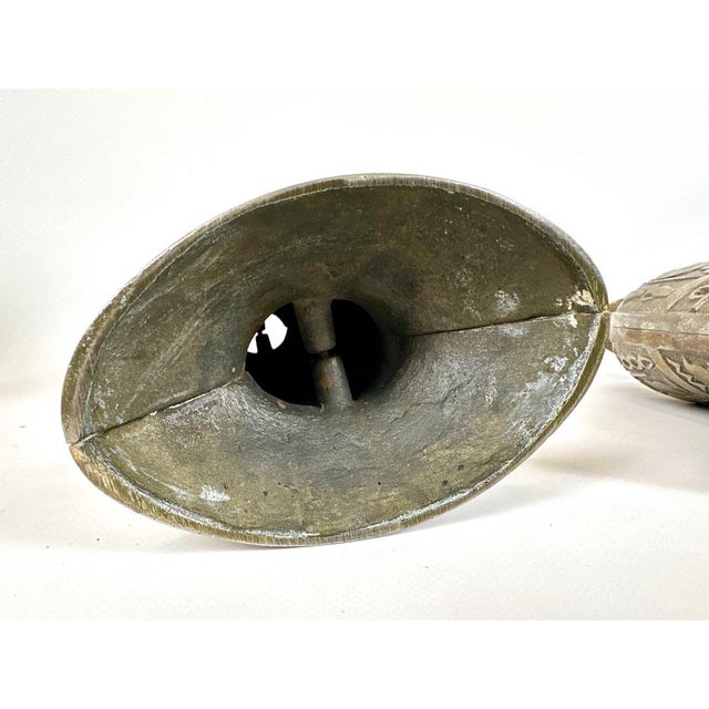 Egiptian Scenes Galvanized Metal Vases, 1900s, Set of 2 For Sale - Image 11 of 15