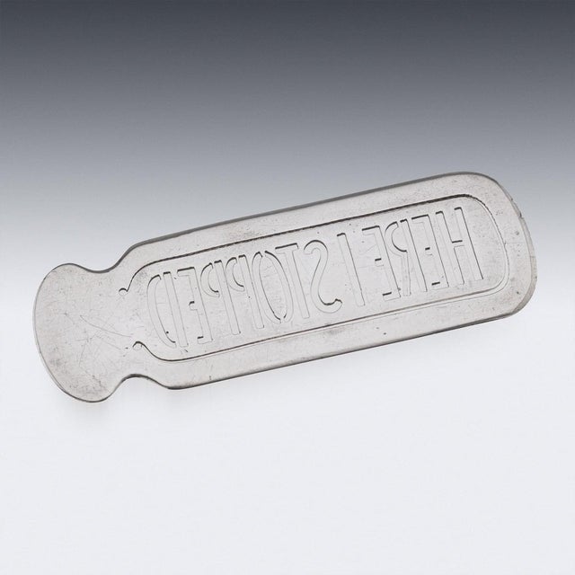 Antique Victorian Silver Bookmark by J. Batson & Son, 1899 For Sale - Image 3 of 6