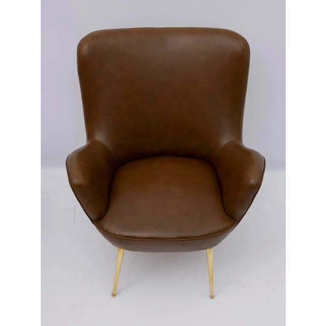 Set of Mid-Century Modern Italian Armchairs, 1950s For Sale - Image 6 of 11