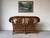 Vintage Coastal Organic Bohemian Rattan & Leather-Wrapped Loveseat For Sale In Miami - Image 6 of 12
