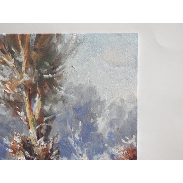 2010s Contemporary Montana Winter Landscape Plain Air Painting For Sale - Image 5 of 7