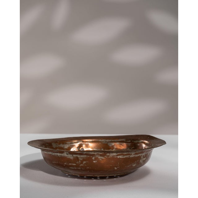 Terra Cotta Early 19th Century Belgium Terra Cotta Copper Serving Piece For Sale - Image 8 of 15