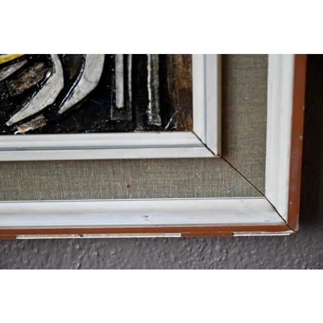 R. Rodenghi, Abstract Relief Painting, 1968, Mixed Media For Sale - Image 10 of 12