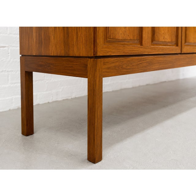 Extra Long Mid Century Modern Rosewood Credenza / Media Stand, C. 1960's For Sale - Image 12 of 16