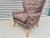 Purple Mid Century Pair of Wingback Lounge Chairs For Sale - Image 8 of 13