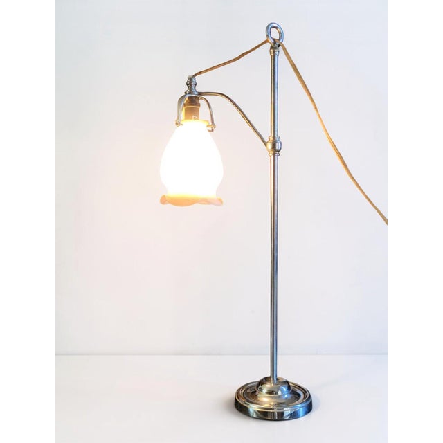 Vintage Art Deco Lamp in Cast Iron and Bakelite, 1920 For Sale - Image 9 of 15