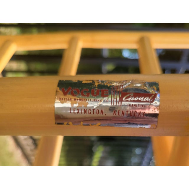 Wood 1960s Rattan Sofa For Sale - Image 7 of 7