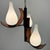 Wood Mid-Century Modern Italian Pendant Light in Teak with Milk Glass and Brass, 1960s For Sale - Image 7 of 10