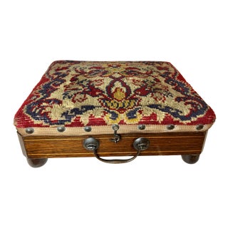 19th Century English Foot Warming Stool For Sale