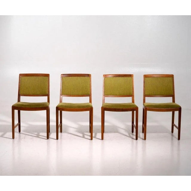Four chairs by bertil fridhagen for bodafors, 1959h. 84 h-seat. 46 w. 50 d. 44 cm h. 33 h-seat. 18.1 w. 19.6 d. 17.3 in