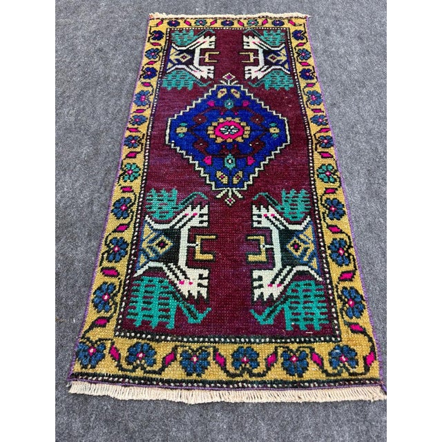 Turkish Yastik Rug 1'6" x 3'2" #24106 Explore a curated collection of hallway runners, wool rugs, and handmade...