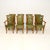 A magnificent set of eight Art Deco leather and walnut dining chairs by Hille. They were made in England, they date from...
