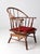 Antique Windsor Chair With Plaid Bounce Seat For Sale - Image 9 of 18