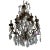 1970s Large Greek Key Brass Chandelier For Sale