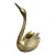 Large Vintage Brass Swan Planter For Sale