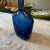 Blue 1970s Flavio Poli for Seguso Modern Blue Sommerso Murano Glass Mono Flower Vase For Sale - Image 8 of 12