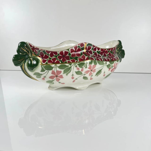 Ceramic Art Nouveau Planter from KG Lunéville, 1890s For Sale - Image 7 of 18