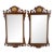 Pair Flame Mahogany Virginia Galleries Hankel Harris Beveled Wall Mirrors MINT! For Sale