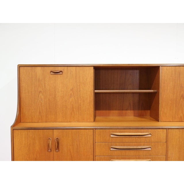 Mid 20th Century Mid Century Modern Vintage Teak Credenza Hutch Buffet by G Plan Danish Style For Sale - Image 5 of 15
