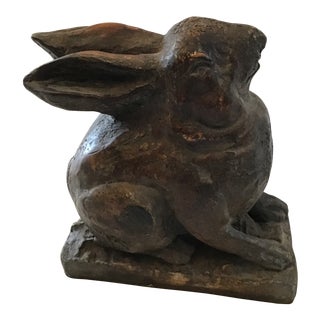 1980s Resin Rabbit/Hare Sculpture For Sale