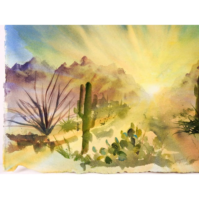 Desert Sunrise Watercolor Painting Chairish