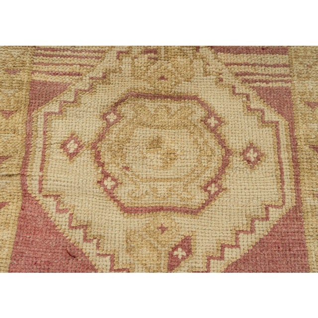 Turkish Mini Rug Oriental Hand Knotted Vintage Rug 1'7" x 2'11" #21182 For Sale - Image 4 of 8