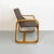 Mid-Century Modern Italian Solid Wood and Grey Fabric Armchair, 1960s For Sale - Image 3 of 14