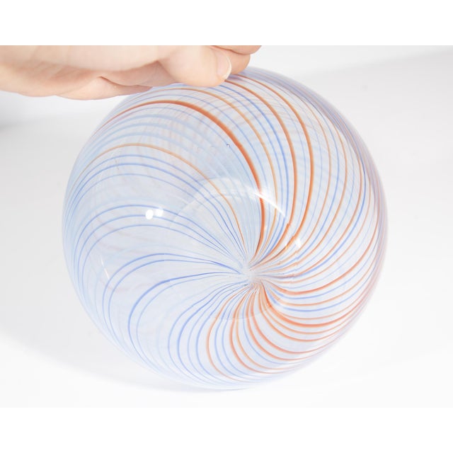 Dansk Dansk Glass Swirl Vase For Sale - Image 4 of 5